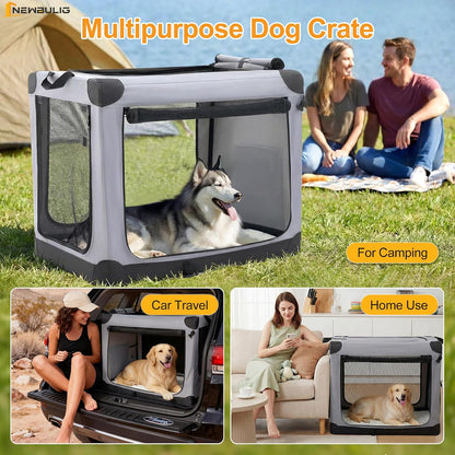 Soft Cat Carrier 36 Inch, Foldable Large Dog Crate Kennel