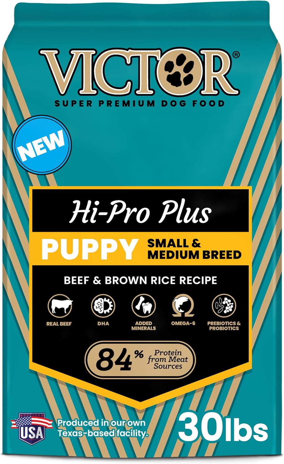 Hi-Pro Plus Dry Dog Food - High Protein Gluten Free Dry Kibble, 5lb