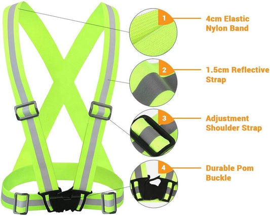 Reflective Vest Running Gear 2Pack, High Visibility Safety Vest
