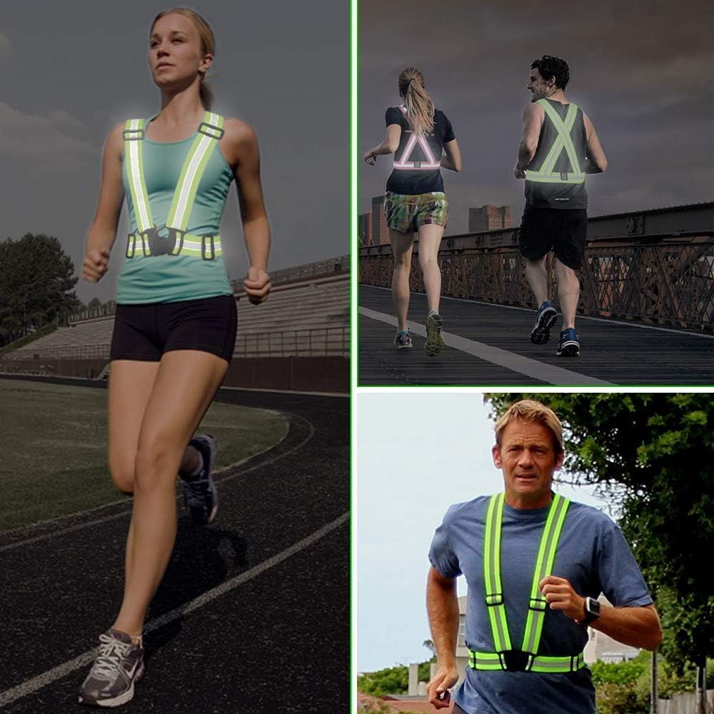 Reflective Vest Running Gear 2Pack, High Visibility Safety Vest