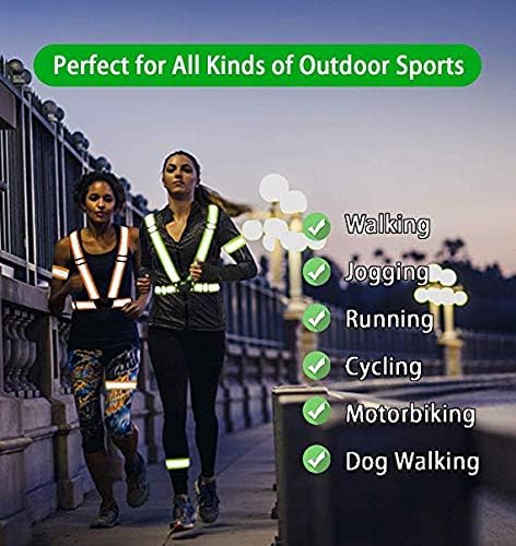 Reflective Vest Running Gear 2Pack, High Visibility Safety Vest