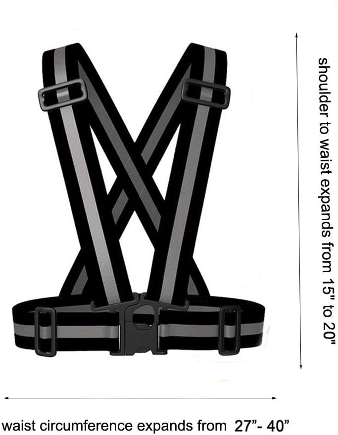 Reflective Vest Running Gear 2Pack, High Visibility Safety Vest