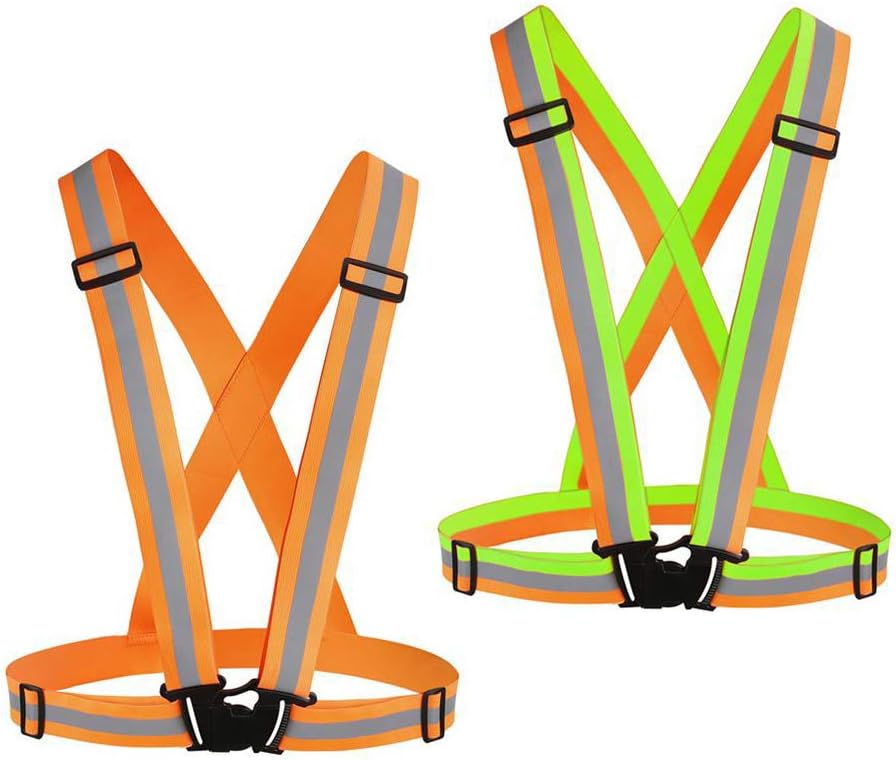 Reflective Vest Running Gear 2Pack, High Visibility Safety Vest