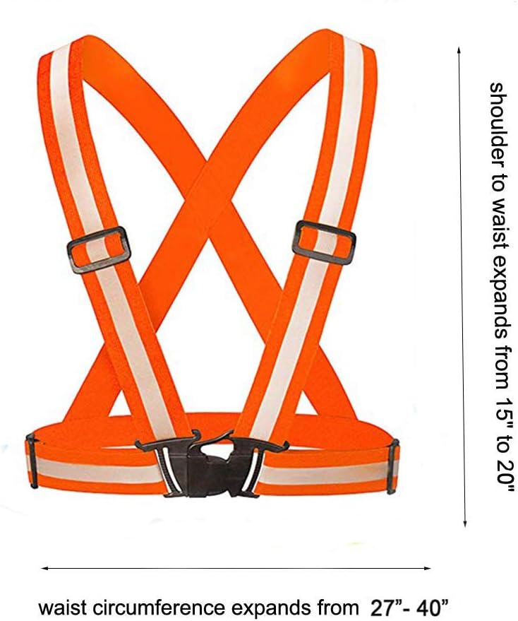 Reflective Vest Running Gear 2Pack, High Visibility Safety Vest