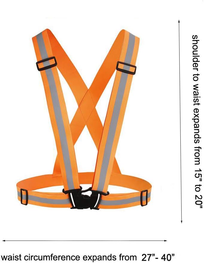 Reflective Vest Running Gear 2Pack, High Visibility Safety Vest