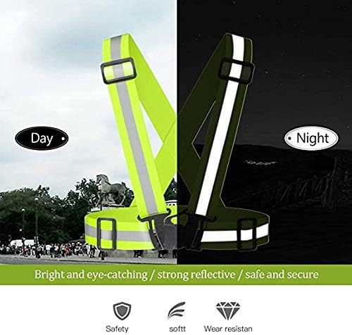 Reflective Vest Running Gear 2Pack, High Visibility Safety Vest