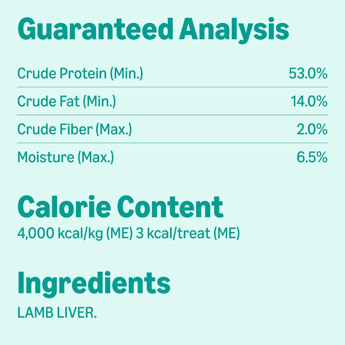 Freeze-Dried Raw Single Ingredient Dog Treats, Lamb Liver, High Protein, Healthy Training Treats or Meal Topper for all Dogs, Grain-Free, 3.3oz (Previously Wag)