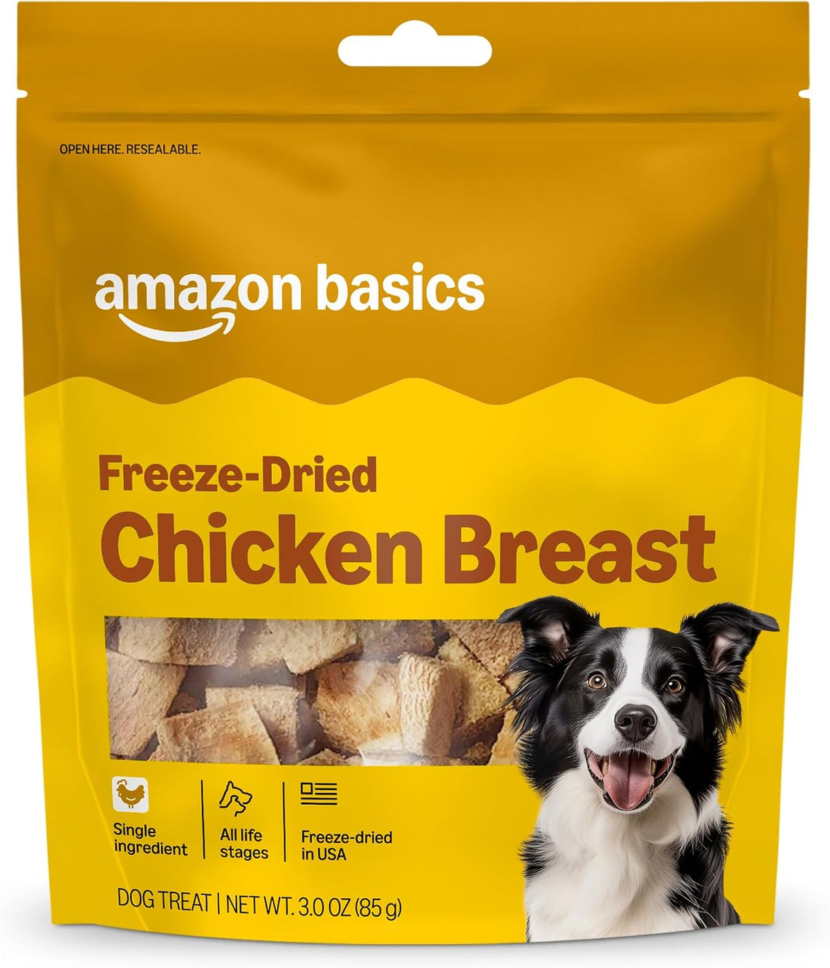 Freeze-Dried Raw Single Ingredient Dog Treats, Lamb Liver, High Protein, Healthy Training Treats or Meal Topper for all Dogs, Grain-Free, 3.3oz (Previously Wag)