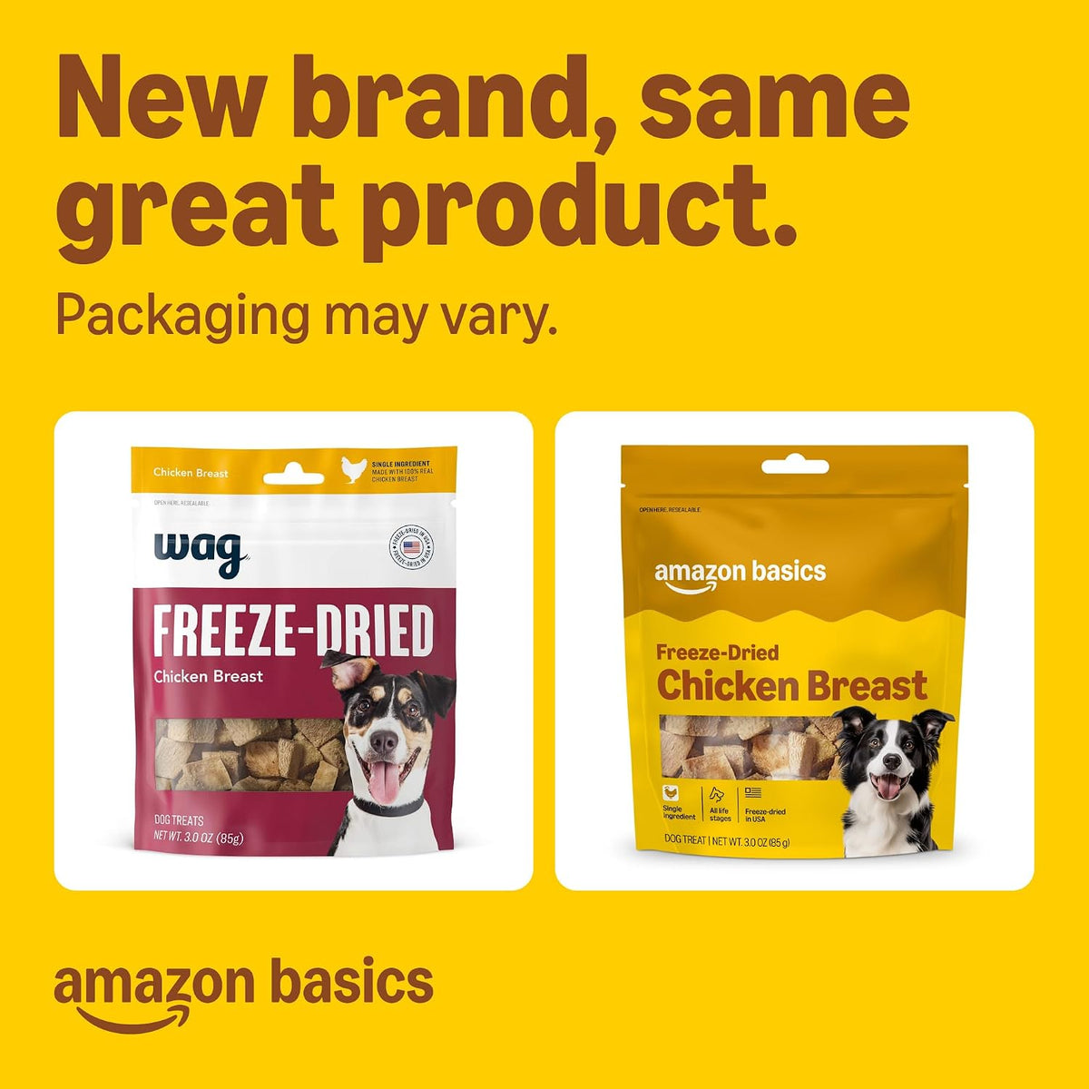 Freeze-Dried Raw Single Ingredient Dog Treats, Lamb Liver, High Protein, Healthy Training Treats or Meal Topper for all Dogs, Grain-Free, 3.3oz (Previously Wag)