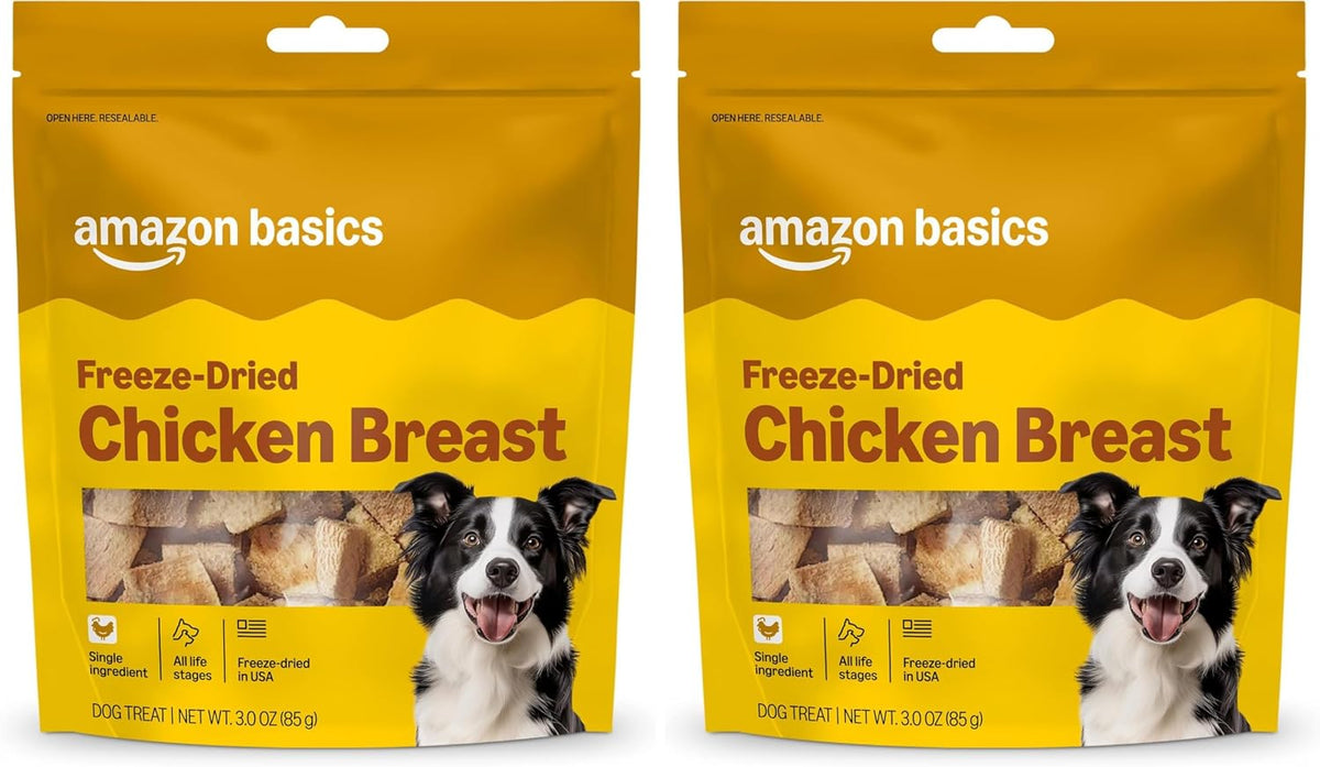 Freeze-Dried Raw Single Ingredient Dog Treats, Lamb Liver, High Protein, Healthy Training Treats or Meal Topper for all Dogs, Grain-Free, 3.3oz (Previously Wag)