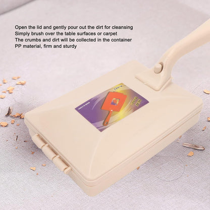 Carpet Floor Sweeper Manual with Horsehair, Sweep Carpet and Floor Sweeper with Dual Rotating System and 2 Corner Brushes for Cleaning Pet Hair, Loose Debris, Lint