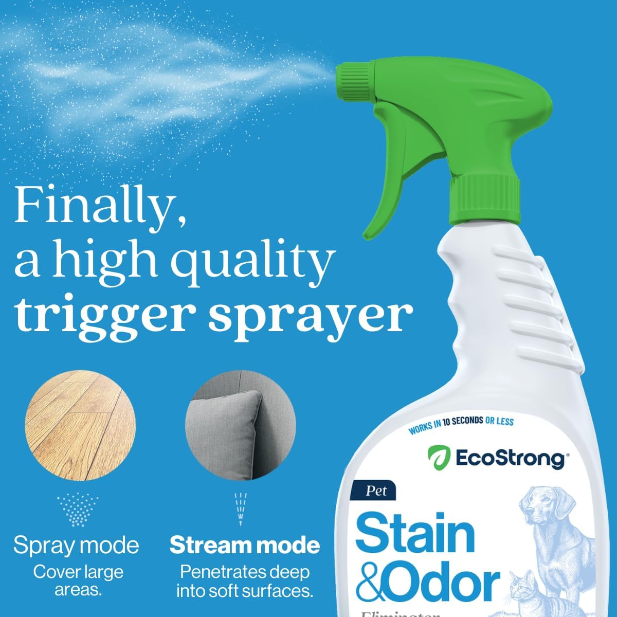 Pet Stain and Odor Remover - Cat Urine Enzyme Cleaner Destroyer, Urine Destroyer for Dogs, Pet Urine Enzyme Cleaner - 128 Oz