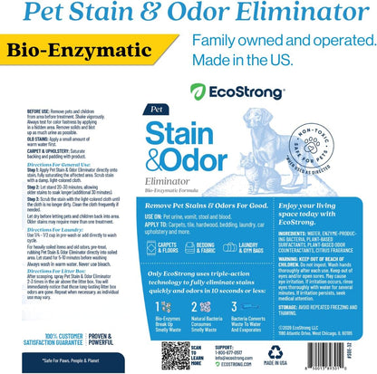 Pet Stain and Odor Remover - Cat Urine Enzyme Cleaner Destroyer, Urine Destroyer for Dogs, Pet Urine Enzyme Cleaner - 128 Oz