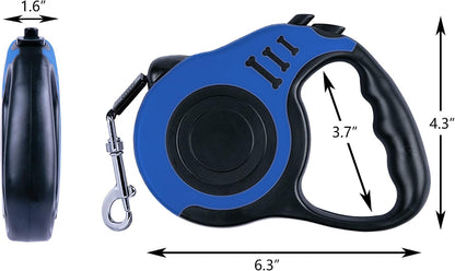 Retractable Dog Leash 10ft, Tangle-Free Expandable Leash for Small Dogs Up to 22lbs, Easy-Adjust Lock & Anti-Slip Handle for Safe Walks