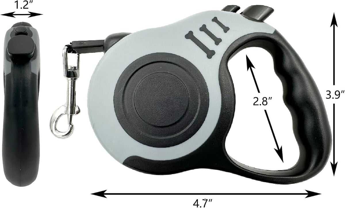Retractable Dog Leash 10ft, Tangle-Free Expandable Leash for Small Dogs Up to 22lbs, Easy-Adjust Lock & Anti-Slip Handle for Safe Walks