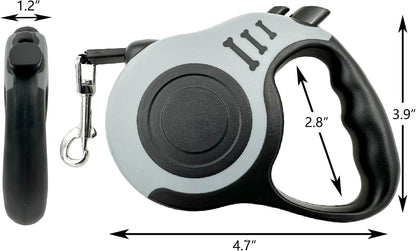 Retractable Dog Leash 10ft, Tangle-Free Expandable Leash for Small Dogs Up to 22lbs, Easy-Adjust Lock & Anti-Slip Handle for Safe Walks
