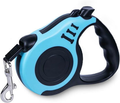 Retractable Dog Leash 10ft, Tangle-Free Expandable Leash for Small Dogs Up to 22lbs, Easy-Adjust Lock & Anti-Slip Handle for Safe Walks