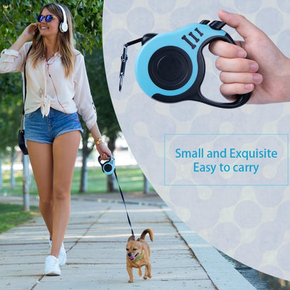Retractable Dog Leash 10ft, Tangle-Free Expandable Leash for Small Dogs Up to 22lbs, Easy-Adjust Lock & Anti-Slip Handle for Safe Walks