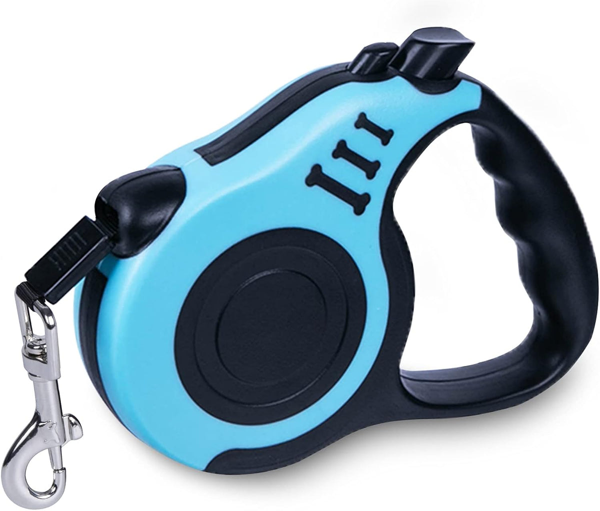 Retractable Dog Leash 10ft, Tangle-Free Expandable Leash for Small Dogs Up to 22lbs, Easy-Adjust Lock & Anti-Slip Handle for Safe Walks