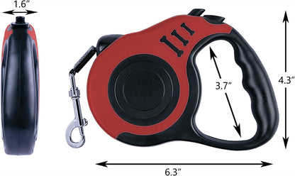 Retractable Dog Leash 10ft, Tangle-Free Expandable Leash for Small Dogs Up to 22lbs, Easy-Adjust Lock & Anti-Slip Handle for Safe Walks