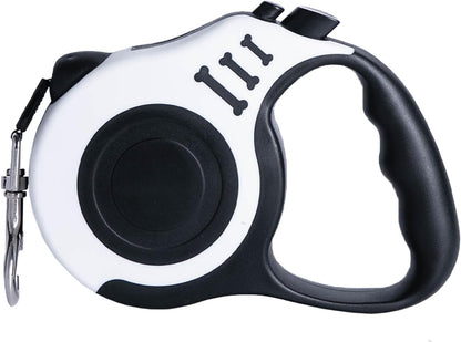 Retractable Dog Leash 10ft, Tangle-Free Expandable Leash for Small Dogs Up to 22lbs, Easy-Adjust Lock & Anti-Slip Handle for Safe Walks