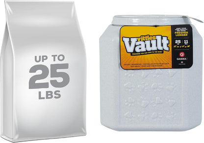Vittles Vault Airtight Pet Food Storage Container + Scoop, Fits Up to 50lbs