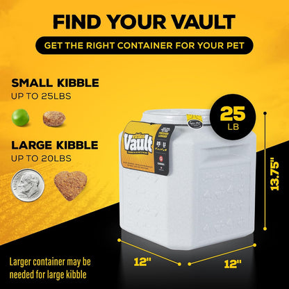 Vittles Vault Airtight Pet Food Storage Container + Scoop, Fits Up to 50lbs