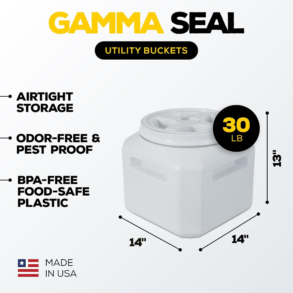Vittles Vault Airtight Pet Food Storage Container + Scoop, Fits Up to 50lbs