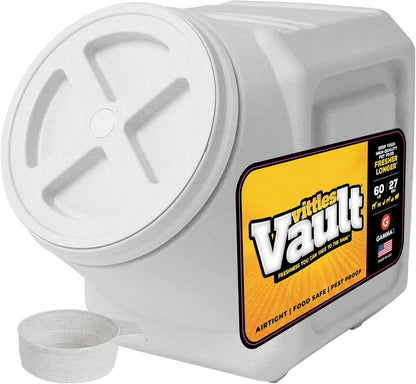 Vittles Vault Airtight Pet Food Storage Container + Scoop, Fits Up to 50lbs
