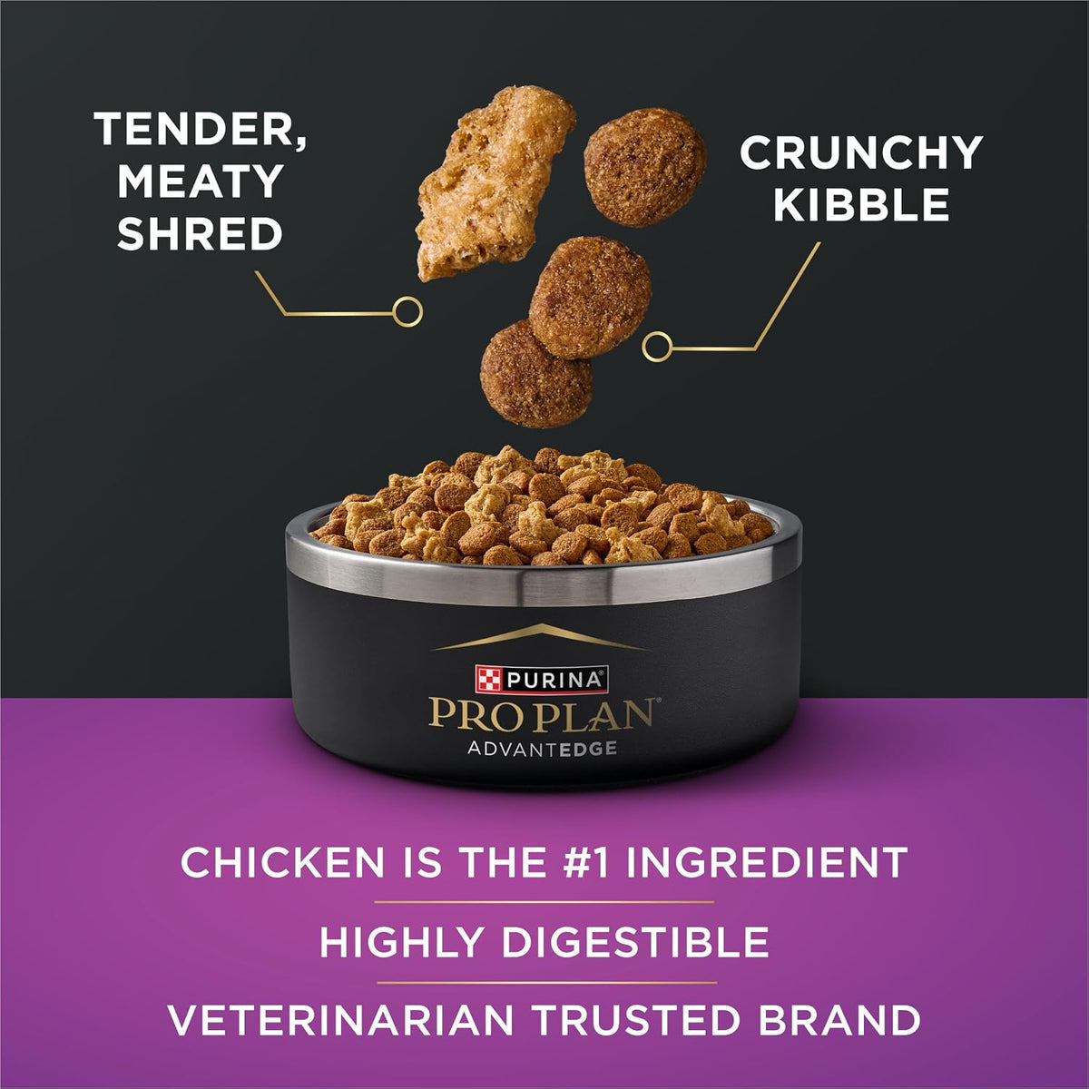 AdvantEDGE Senior Support Plus Shredded Blend Chicken and Rice Formula Dry Dog Food - 3.5 lb. Bag