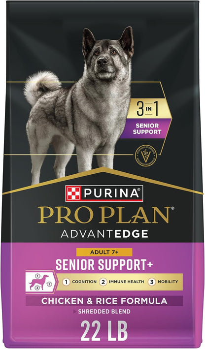 AdvantEDGE Senior Support Plus Shredded Blend Chicken and Rice Formula Dry Dog Food - 3.5 lb. Bag
