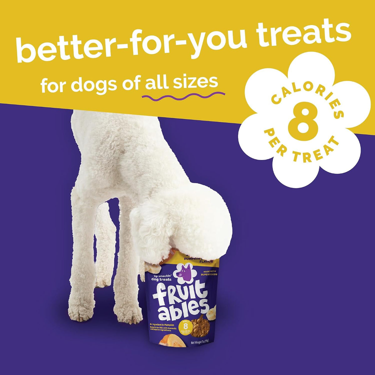 Baked Dog Treats, Low Calorie Treats, Pumpkin & Banana, 7oz