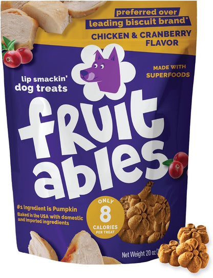Baked Dog Treats, Low Calorie Treats, Pumpkin & Banana, 7oz
