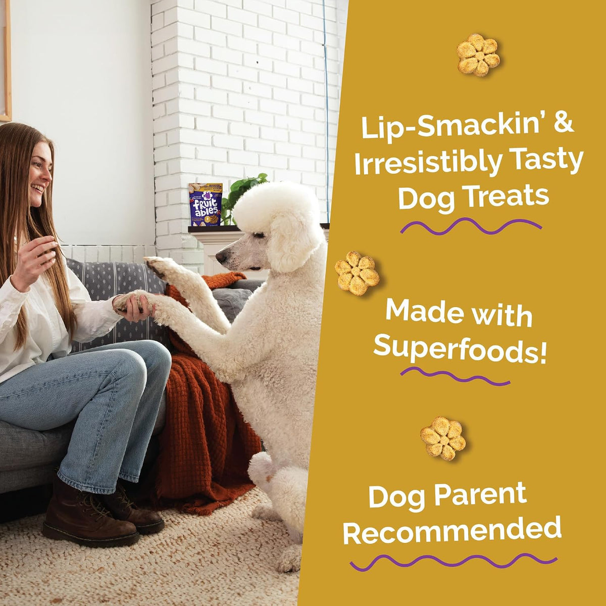 Baked Dog Treats, Low Calorie Treats, Pumpkin & Banana, 7oz