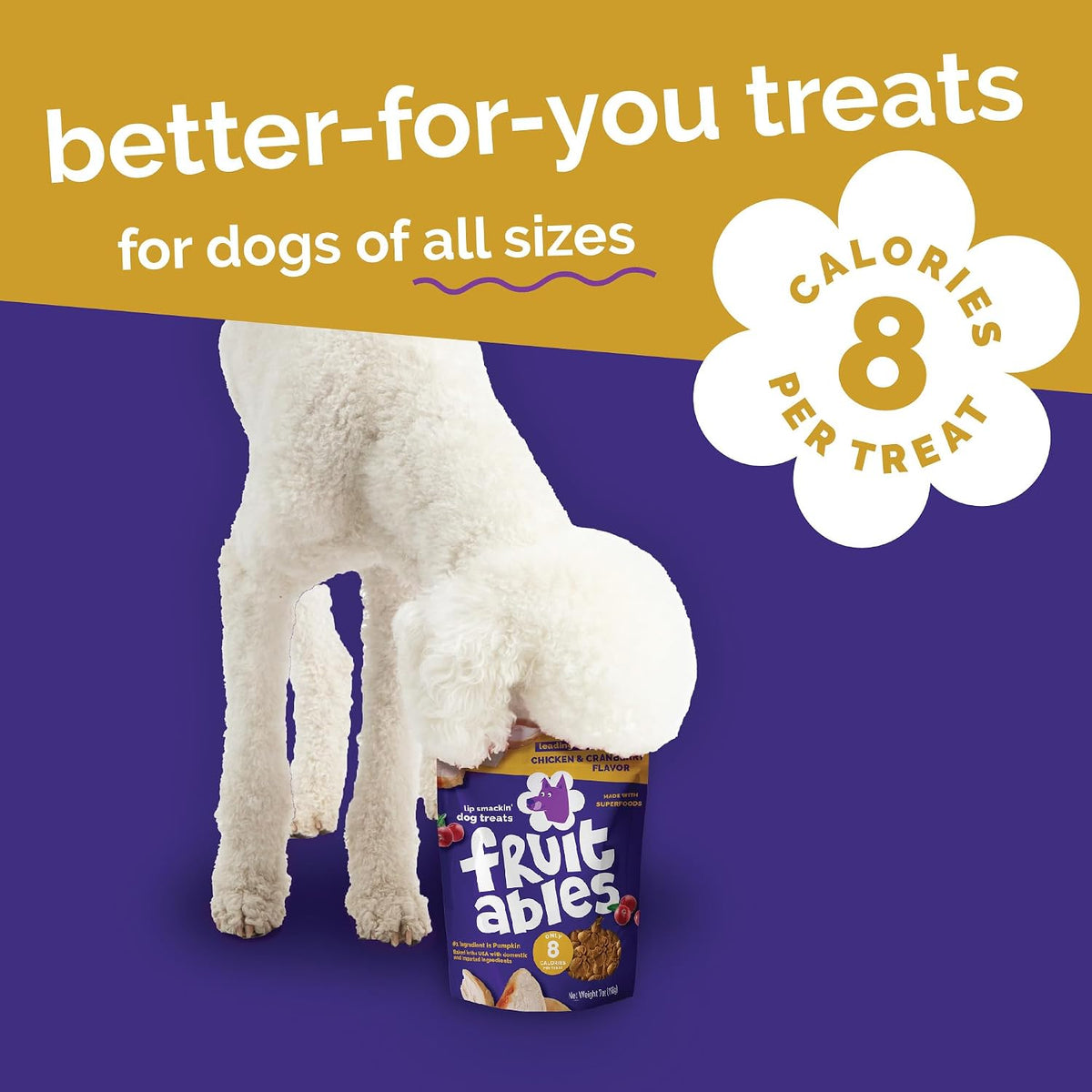 Baked Dog Treats, Low Calorie Treats, Pumpkin & Banana, 7oz