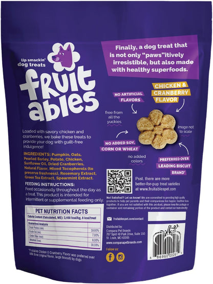 Baked Dog Treats, Low Calorie Treats, Pumpkin & Banana, 7oz