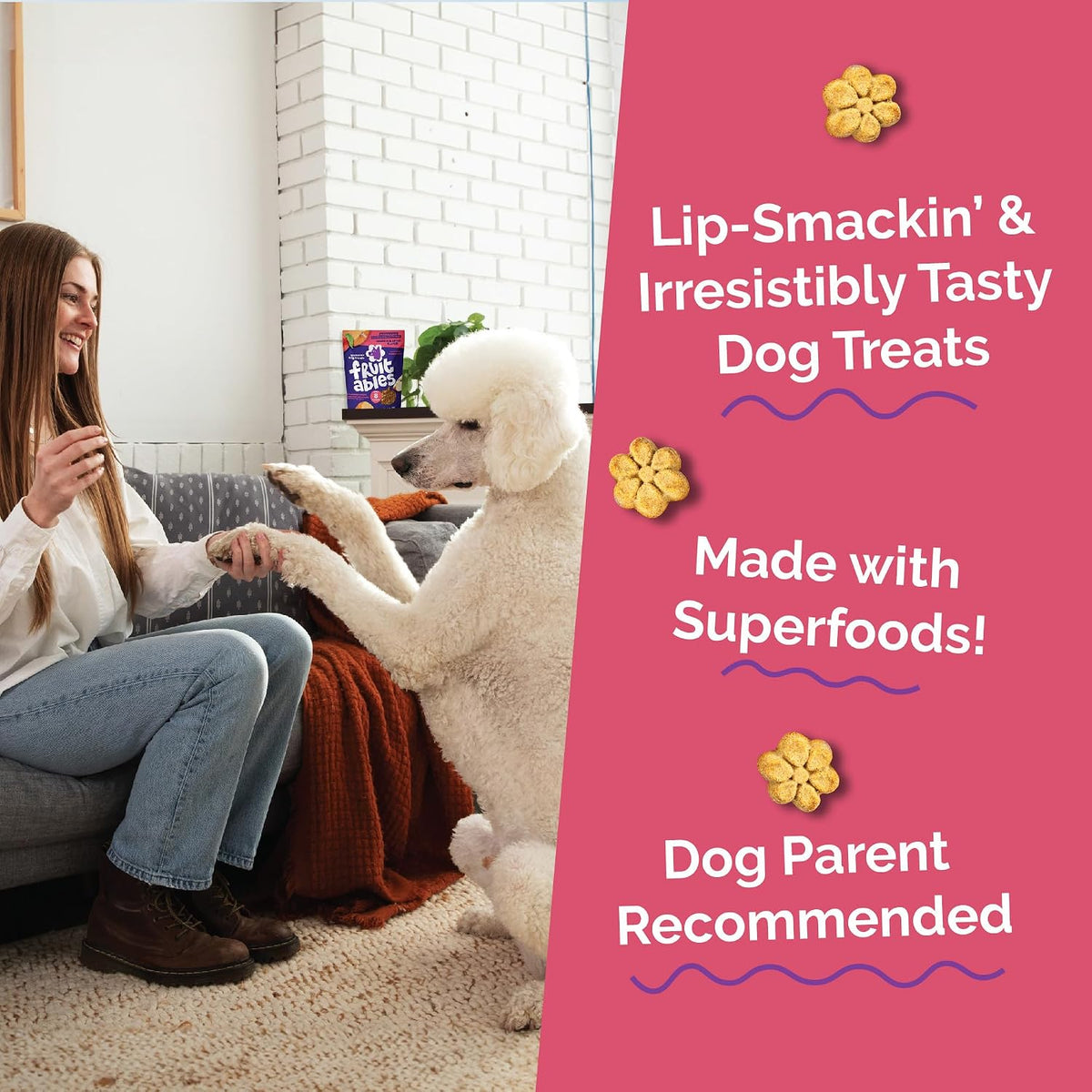 Baked Dog Treats, Low Calorie Treats, Pumpkin & Banana, 7oz