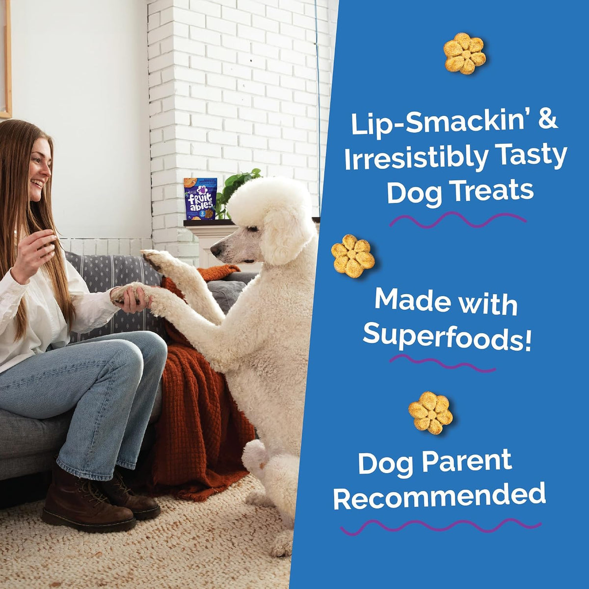 Baked Dog Treats, Low Calorie Treats, Pumpkin & Banana, 7oz