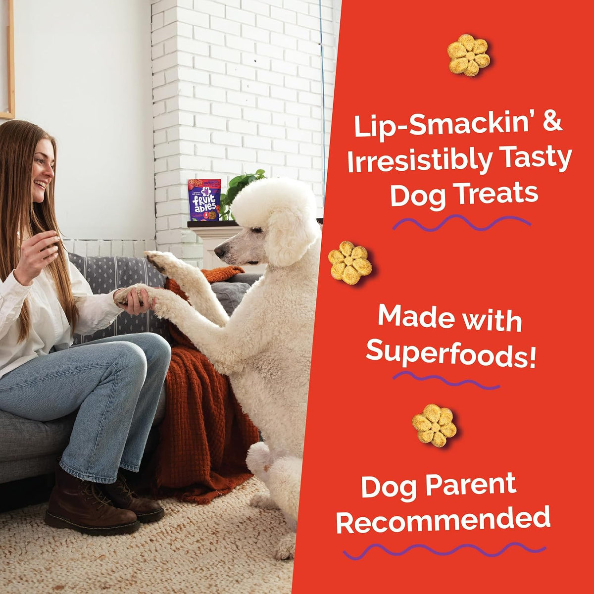 Baked Dog Treats, Low Calorie Treats, Pumpkin & Banana, 7oz