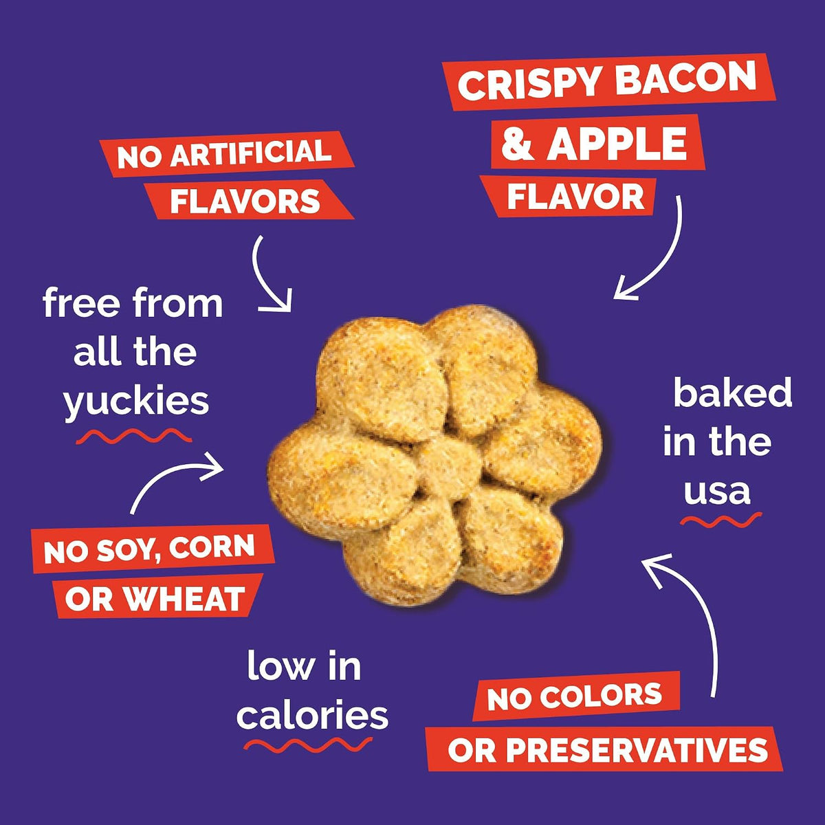 Baked Dog Treats, Low Calorie Treats, Pumpkin & Banana, 7oz