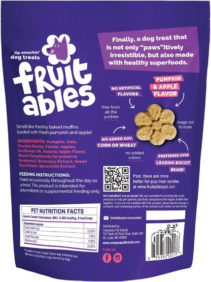 Baked Dog Treats, Low Calorie Treats, Pumpkin & Banana, 7oz