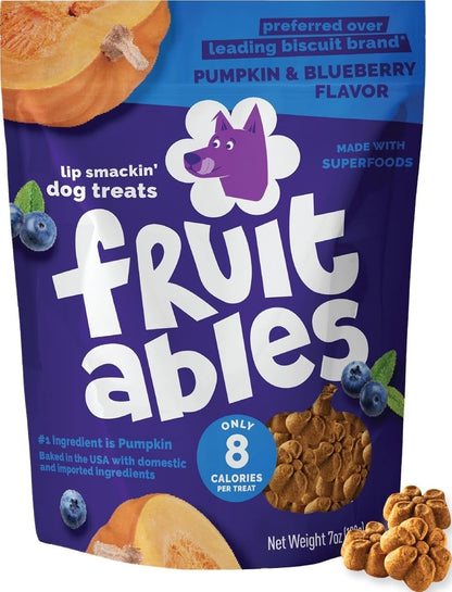 Baked Dog Treats, Low Calorie Treats, Pumpkin & Banana, 7oz
