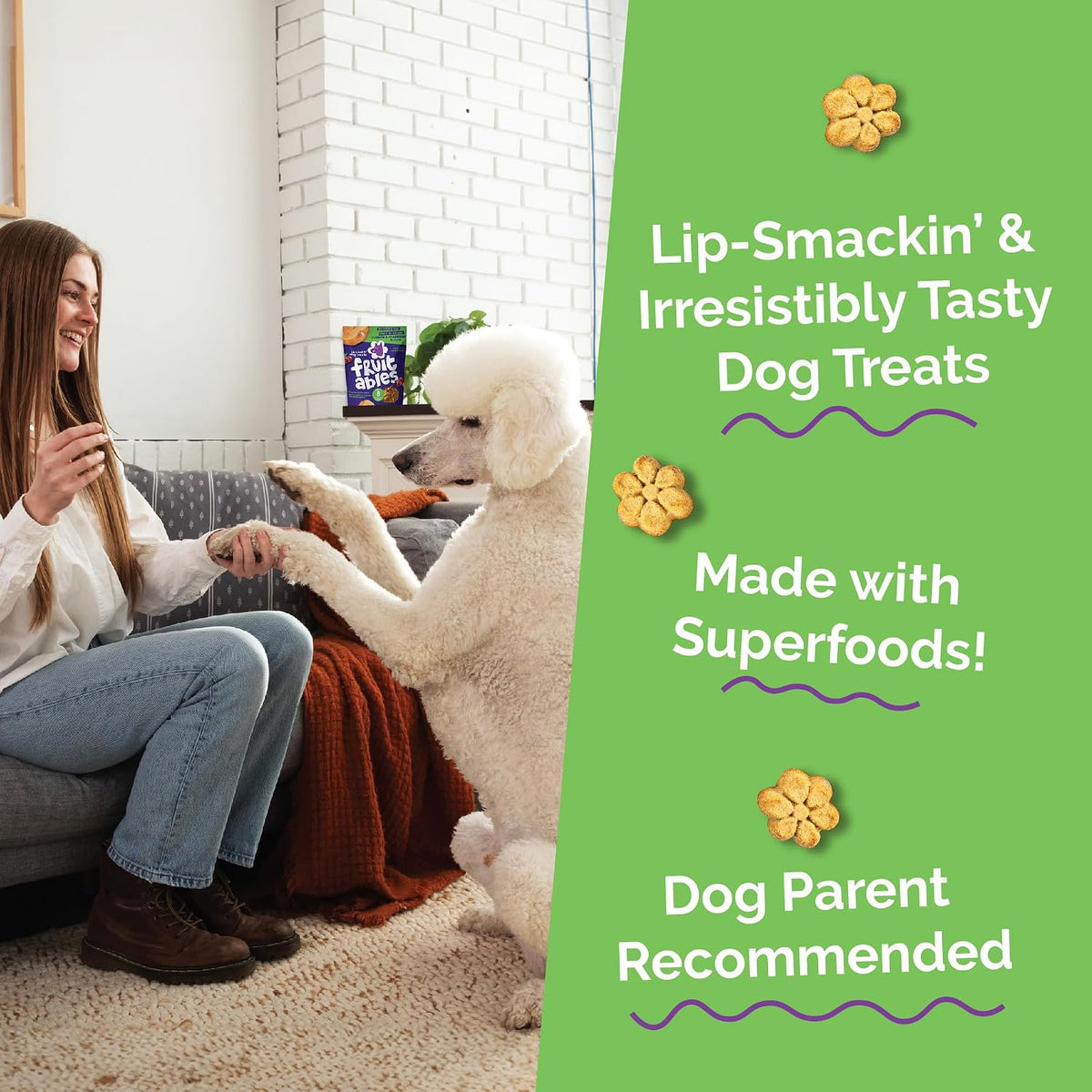Baked Dog Treats, Low Calorie Treats, Pumpkin & Banana, 7oz