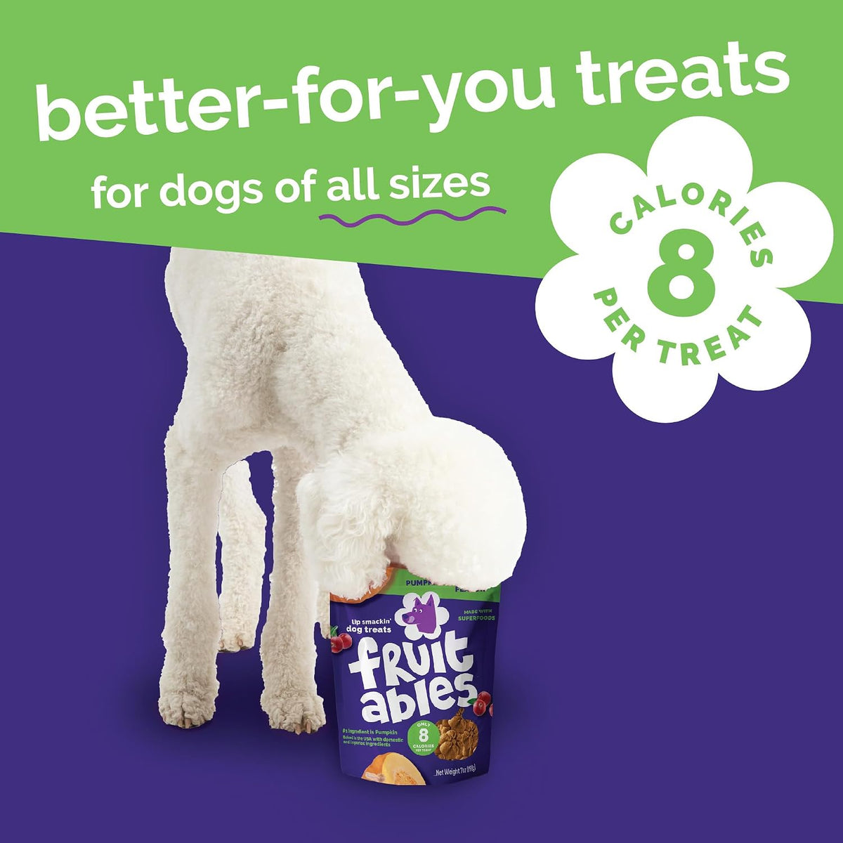 Baked Dog Treats, Low Calorie Treats, Pumpkin & Banana, 7oz