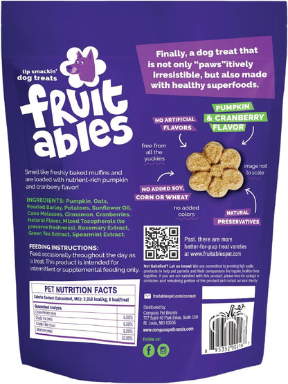 Baked Dog Treats, Low Calorie Treats, Pumpkin & Banana, 7oz