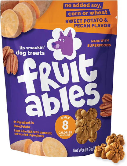 Baked Dog Treats, Low Calorie Treats, Pumpkin & Banana, 7oz