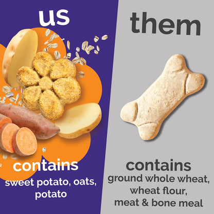 Baked Dog Treats, Low Calorie Treats, Pumpkin & Banana, 7oz
