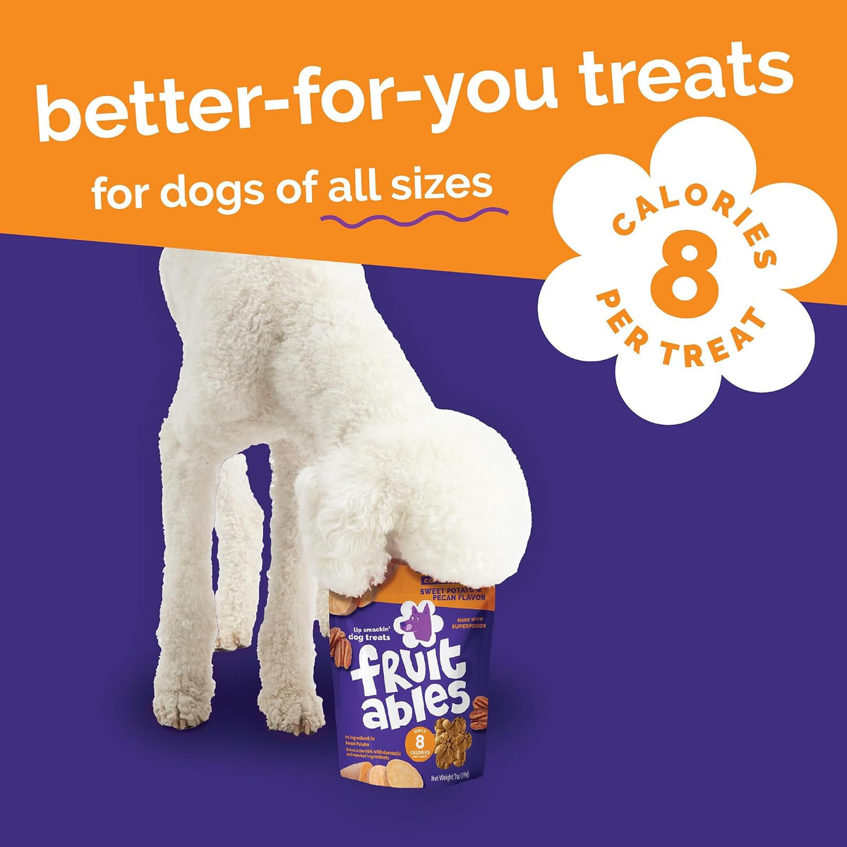 Baked Dog Treats, Low Calorie Treats, Pumpkin & Banana, 7oz