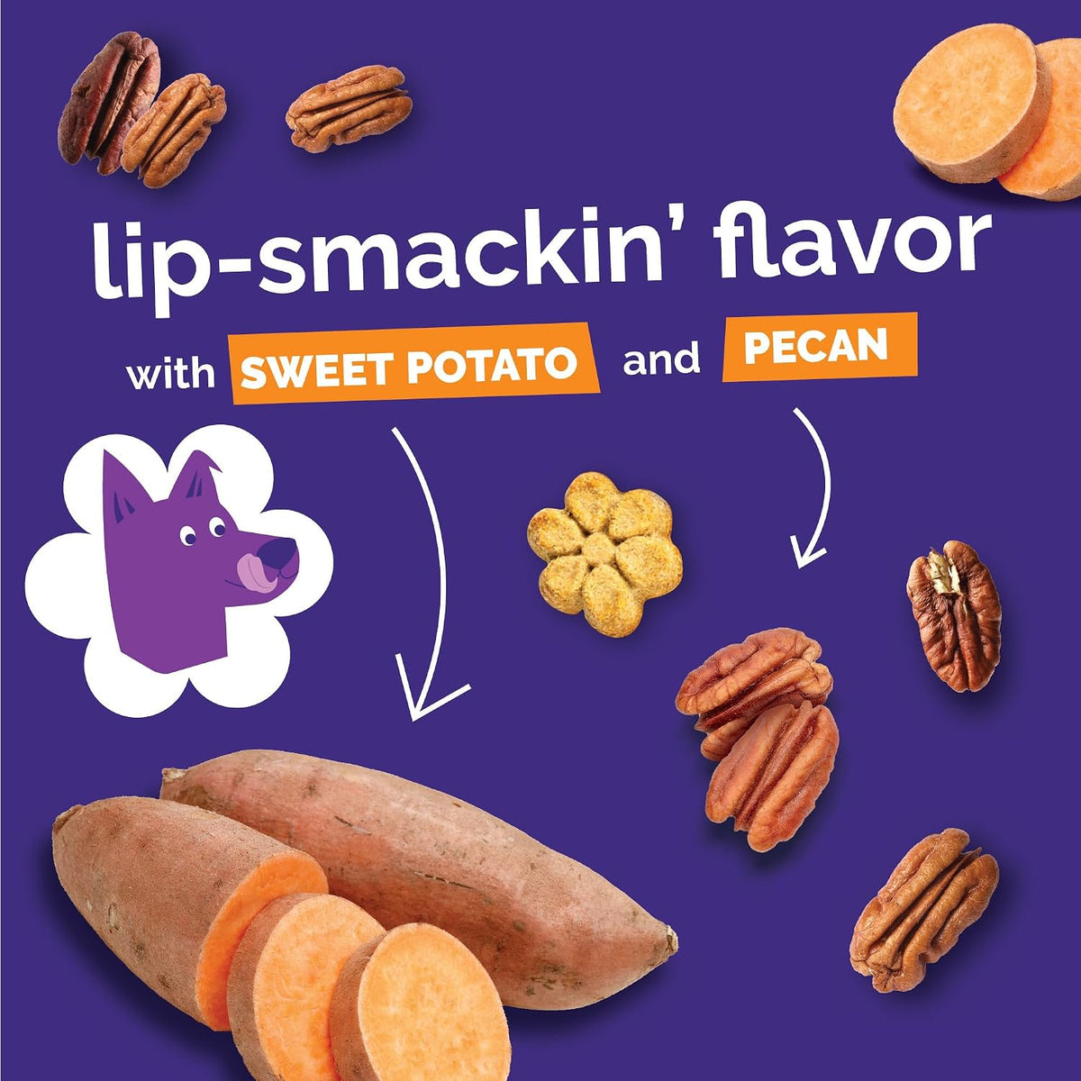 Baked Dog Treats, Low Calorie Treats, Pumpkin & Banana, 7oz