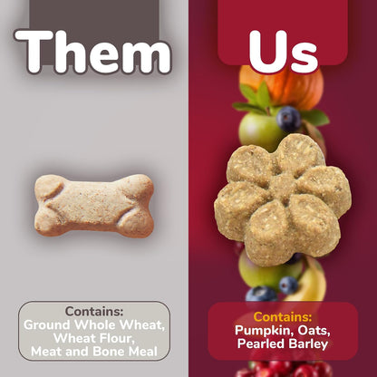 Baked Dog Treats, Low Calorie Treats, Pumpkin & Banana, 7oz